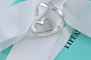 Tiffany & Co. Elsa Peretti Silver Open Heart Ring Version 2