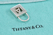 Load image into Gallery viewer, Tiffany &amp; Co. Silver Letter &quot;A&quot; Padlock Pendant
