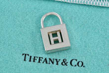Load image into Gallery viewer, Tiffany &amp; Co. Silver Letter &quot;H&quot; Padlock Pendant
