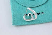 Load image into Gallery viewer, Tiffany &amp; Co. Elsa Peretti Silver Open Heart Ring Version 2
