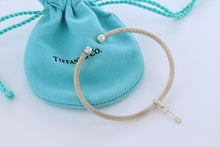 Load image into Gallery viewer, Tiffany &amp; Co. Dangling Key Charm Mesh Cuff Bracelet
