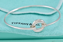 Load image into Gallery viewer, Tiffany &amp; Co. Elsa Peretti Silver Sevillana Hook Bangle Bracelet
