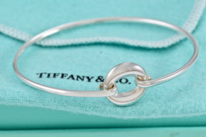 Tiffany & Co. Elsa Peretti Silver Sevillana Hook Bangle Bracelet