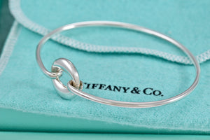 Tiffany & Co. Elsa Peretti Silver Sevillana Hook Bangle Bracelet