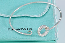 Load image into Gallery viewer, Tiffany &amp; Co. Elsa Peretti Silver Sevillana Hook Bangle Bracelet
