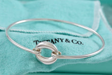 Load image into Gallery viewer, Tiffany &amp; Co. Elsa Peretti Silver Sevillana Hook Bangle Bracelet
