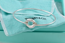 Load image into Gallery viewer, Tiffany &amp; Co. Elsa Peretti Silver Sevillana Hook Bangle Bracelet
