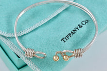 Load image into Gallery viewer, Tiffany &amp; Co. 18K Gold &amp; Silver Double Ball Coil Hook Bracelet
