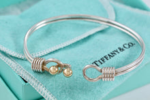 Load image into Gallery viewer, Tiffany &amp; Co. 18K Gold &amp; Silver Double Ball Coil Hook Bracelet
