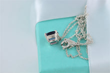 Load image into Gallery viewer, Tiffany &amp; Co. Silver Sparkler Purple Amethyst Pendant Necklace

