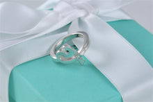 Load image into Gallery viewer, Tiffany &amp; Co. Paloma Picasso Silver Diamond Loving Heart Ring Sz. 6
