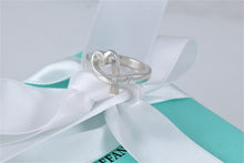 Load image into Gallery viewer, Tiffany &amp; Co. Paloma Picasso Silver Diamond Loving Heart Ring Sz. 6
