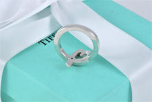 Load image into Gallery viewer, Tiffany &amp; Co. Paloma Picasso Silver Diamond Loving Heart Ring Sz. 6
