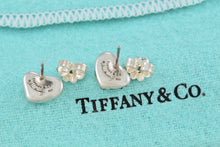 Load image into Gallery viewer, Tiffany &amp; Co. Elsa Peretti Sterling Silver Small Full Heart Stud Earrings
