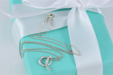 Load image into Gallery viewer, Tiffany &amp; Co. Elsa Peretti Silver Alphabet Letter &quot;A&quot; Pendant Necklace
