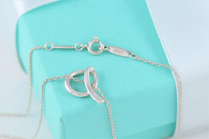 Tiffany & Co. Elsa Peretti Silver Alphabet Letter "A" Pendant Necklace