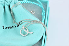 Load image into Gallery viewer, Tiffany &amp; Co. Elsa Peretti Silver Alphabet Letter &quot;A&quot; Pendant Necklace
