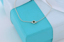 Load image into Gallery viewer, Tiffany &amp; Co. Elsa Peretti Slver Color By The Yard Tsavorite Delicate Chain Bracelet
