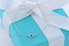 Load image into Gallery viewer, Tiffany &amp; Co. Elsa Peretti Slver Color By The Yard Tsavorite Delicate Chain Bracelet
