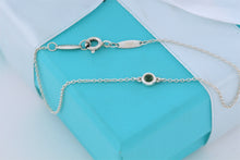 Load image into Gallery viewer, Tiffany &amp; Co. Elsa Peretti Slver Color By The Yard Tsavorite Delicate Chain Bracelet

