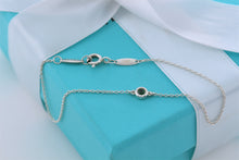 Load image into Gallery viewer, Tiffany &amp; Co. Elsa Peretti Slver Color By The Yard Tsavorite Delicate Chain Bracelet
