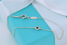Load image into Gallery viewer, Tiffany &amp; Co. Elsa Peretti Slver Color By The Yard Tsavorite Delicate Chain Bracelet
