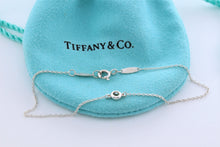 Load image into Gallery viewer, Tiffany &amp; Co. Elsa Peretti Slver Color By The Yard Tsavorite Delicate Chain Bracelet
