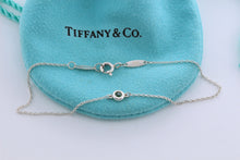 Load image into Gallery viewer, Tiffany &amp; Co. Elsa Peretti Slver Color By The Yard Tsavorite Delicate Chain Bracelet
