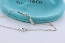 Load image into Gallery viewer, Tiffany &amp; Co. Elsa Peretti Slver Color By The Yard Tsavorite Delicate Chain Bracelet

