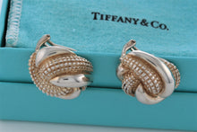 Load image into Gallery viewer, Tiffany &amp; Co. Nature Silver Reptile Texture Clip-on Earrings
