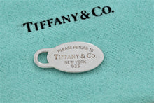 Load image into Gallery viewer, Return to Tiffany Silver Small Oval Charm Pendant
