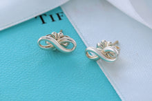 Load image into Gallery viewer, Tiffany &amp; Co. Infinity Silver Stud Earrings
