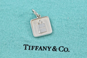Tiffany & Co. Silver Lexicon Square Shopping Bag Charm