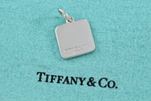 Load image into Gallery viewer, Tiffany &amp; Co. Silver Lexicon Square Shopping Bag Charm
