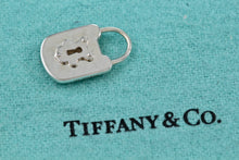 Load image into Gallery viewer, Tiffany &amp; Co. Silver Small Hammered Keyhole Padlock Pendant
