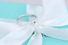 Load image into Gallery viewer, Tiffany &amp; Co. Paloma Picasso Pink Sapphire Silver Heart Stacking Band Ring Sz. 8
