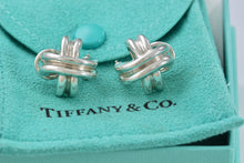 Load image into Gallery viewer, Tiffany &amp; Co. Silver Signature X Clip on Earrings
