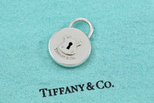 Load image into Gallery viewer, Tiffany &amp; Co. Silver Locks Keyhole Circle Padlock Pendant
