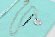 Load image into Gallery viewer, Tiffany &amp; Co. Silver Small Letter &#39;&#39;B&#39;&#39; Disc Pendant Necklace YOURS
