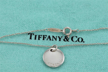 Load image into Gallery viewer, Tiffany &amp; Co. Silver Small Letter &#39;&#39;B&#39;&#39; Disc Pendant Necklace YOURS
