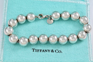 Tiffany & Co. Silver Hardwear 10mm Ball Bead Bracelet