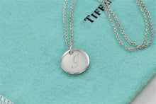 Load image into Gallery viewer, Tiffany &amp; Co. Small Letter &#39;&#39;G&#39;&#39; Disc Pendant Necklace YOURS

