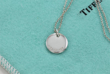 Load image into Gallery viewer, Tiffany &amp; Co. Small Letter &#39;&#39;G&#39;&#39; Disc Pendant Necklace YOURS
