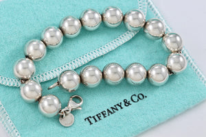 Tiffany & Co. Silver Hardwear 10mm Ball Bead Bracelet