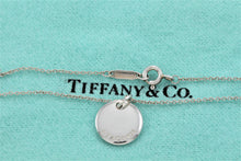 Load image into Gallery viewer, Tiffany &amp; Co. Small Letter &#39;&#39;G&#39;&#39; Disc Pendant Necklace YOURS
