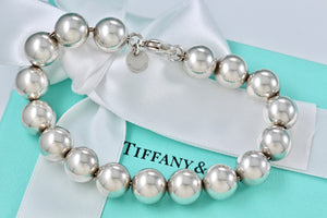 Tiffany & Co. Silver Hardwear 10mm Ball Bead Bracelet