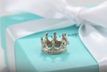 Load image into Gallery viewer, Tiffany &amp; Co. Silver Princess Crown Charm Pendant
