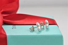Load image into Gallery viewer, Tiffany &amp; Co. Silver Small Puffy Heart Stud Earrings
