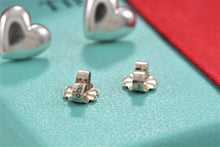Load image into Gallery viewer, Tiffany &amp; Co. Silver Small Puffy Heart Stud Earrings
