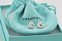 Load image into Gallery viewer, Tiffany &amp; Co. Silver Small Puffy Heart Stud Earrings
